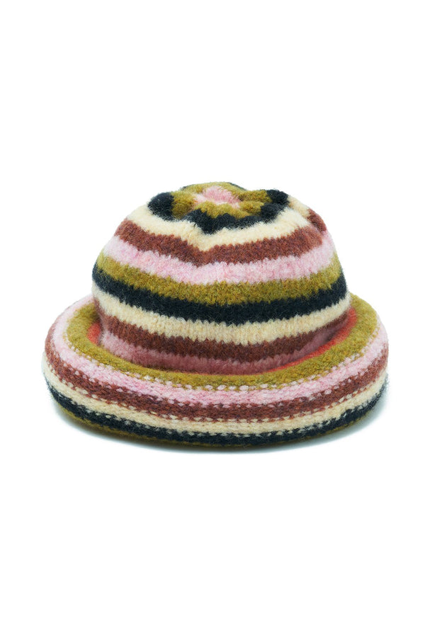 YANYAN KNITS soft beanie YYK-YYW23-1551-TW striped